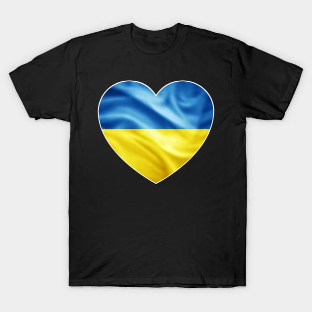 Flag of Ukraine T-Shirt by colorsplash